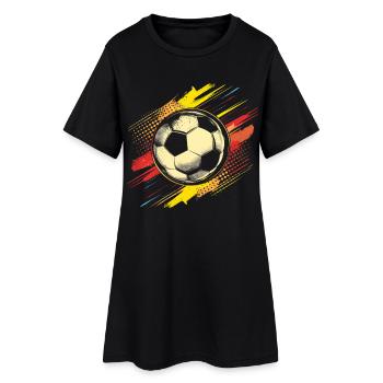 Football Vintage - Robe T-shirt Femme - noir - Devant