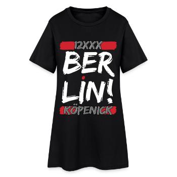 Berlin 12XXX – Le fier design du quartier de Köpenick - Robe T-shirt Femme - noir - Devant