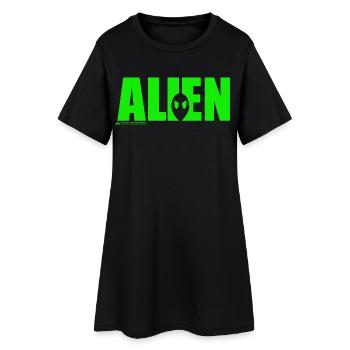Alien Shadow - Women’s T-Shirt Dress - black - Front