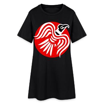 Viking Raven - Women’s T-Shirt Dress - black - Front