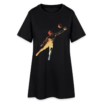 Joueurs de volley-ball vintage - Robe T-shirt Femme - noir - Devant
