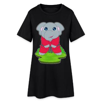 Karaté d’éléphant arts martiaux - Robe T-shirt Femme - noir - Devant