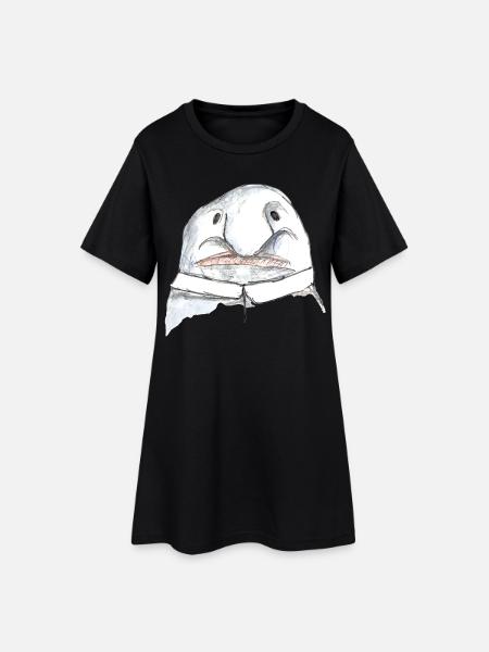 Blob - Frauen T-Shirt-Kleid - Schwarz