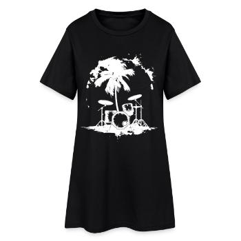 Percussion - Robe T-shirt Femme - noir - Devant