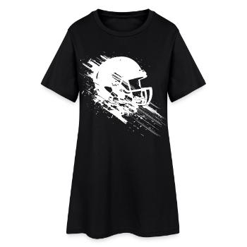 Casque de football américain - Robe T-shirt Femme - noir - Devant