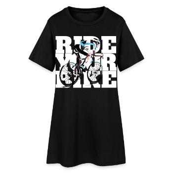 Faites du vélo - pour tous ceux qui aiment le vélo - Robe T-shirt Femme - noir - Devant