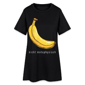 Lustige Banane Nicht Metaphysisch Kunst Humor - Frauen T-Shirt-Kleid - Schwarz - Vorne