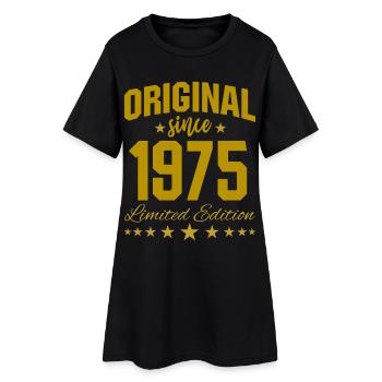 Original depuis 1975 Edition limitée Anniversaire 50 - Robe T-shirt Femme - noir - Devant