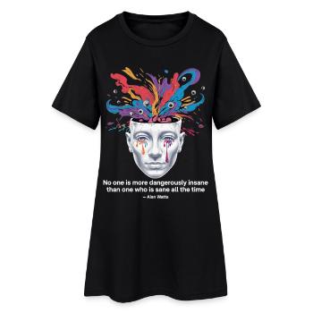 Mind Unleashed | Watts Psychedelic Insight - Women’s T-Shirt Dress - black - Front
