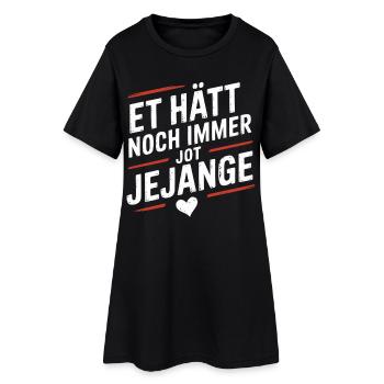 Et Hätt Noch Immer Jot Jejange Kölsch Köln Kölner - Frauen T-Shirt-Kleid - Schwarz - Vorne