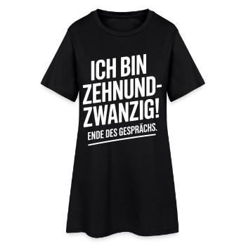 Zehnundzwanzig Dreißig Geschenk Für 30. Geburtstag - Frauen T-Shirt-Kleid - Schwarz - Vorne
