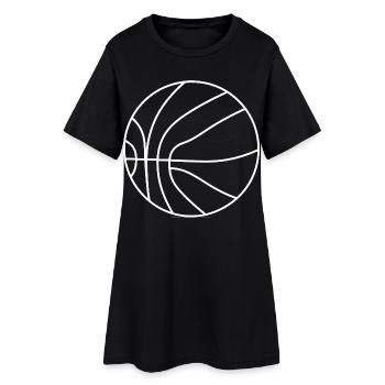 Basketball Player Drawing - Women’s T-Shirt Dress - black - Front