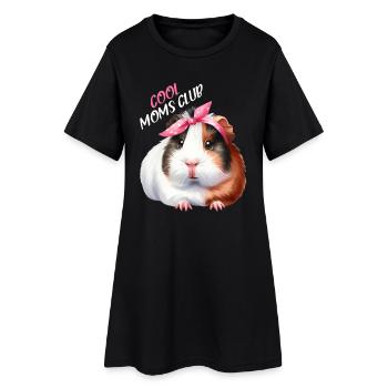 Cool Moms Club Cochon d’Inde Maman Cadeau - Robe T-shirt Femme - noir - Devant