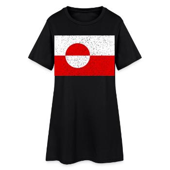 Groenland - Robe T-shirt Femme - noir - Devant