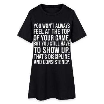 Vous ne vous sentirez pas toujours au sommet de votre art - Robe T-shirt Femme - noir - Devant