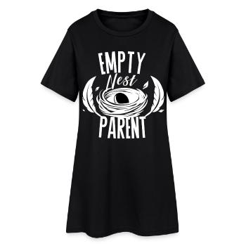 Parent de nid vide – Conception minimale des Eltern - Robe T-shirt Femme - noir - Devant
