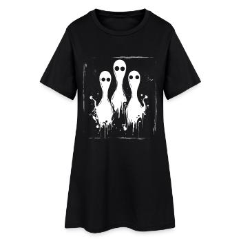 Quilles de bowling Halloween - Robe T-shirt Femme - noir - Devant