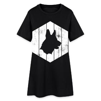 German Shepherd - Women’s T-Shirt Dress - black - Front