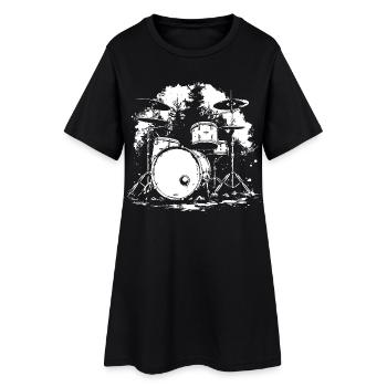 Percussion - Robe T-shirt Femme - noir - Devant