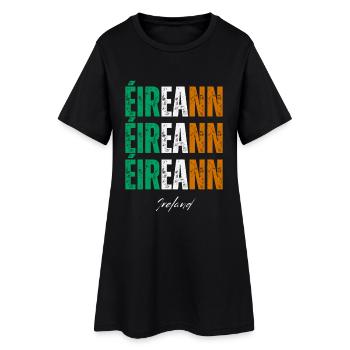 Drapeau de l’Irlande, Irish Pride - Robe T-shirt Femme - noir - Devant