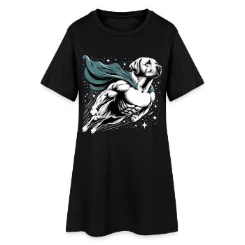 Super Hund Labrador Retriever Labi Labbi Geschenk - Frauen T-Shirt-Kleid - Schwarz - Vorne