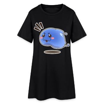 Petite bave sauteuse - Robe T-shirt Femme - noir - Devant