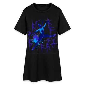 Ballet dansant4 - Robe T-shirt Femme - noir - Devant