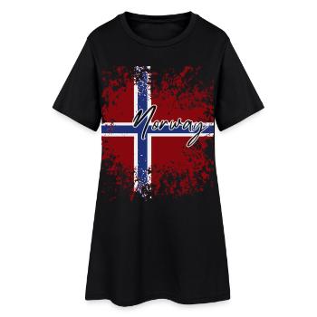 Norwegian Pride, I Love Norway - Women’s T-Shirt Dress - black - Front