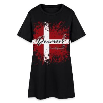 Danish pride, proud Dane - Women’s T-Shirt Dress - black - Front