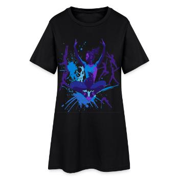 Gymnastique Gymnastique Acrobatie Gymnastique artistique - Robe T-shirt Femme - noir - Devant