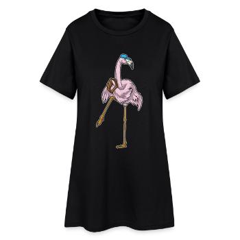Flamingo Baseball Gant de baseball - Robe T-shirt Femme - noir - Devant