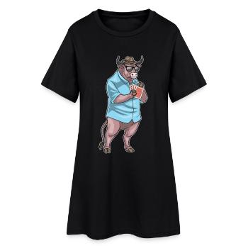 Taurus Poker Cartes de poker - Robe T-shirt Femme - noir - Devant
