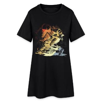 Breakdancer Vintage Look - Robe T-shirt Femme - noir - Devant