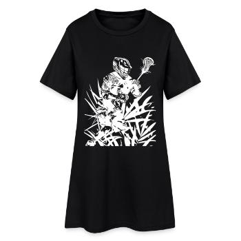 Joueurs de crosse - Robe T-shirt Femme - noir - Devant
