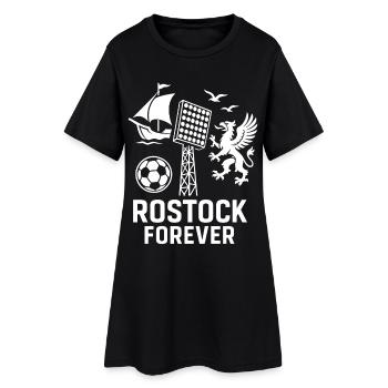 Rostock Forever Football - Robe T-shirt Femme - noir - Devant