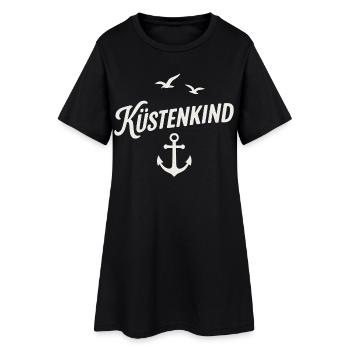 Enfant côtier - Robe T-shirt Femme - noir - Devant