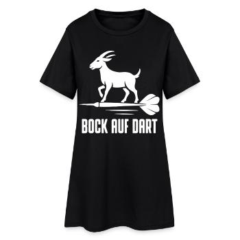 Ich habe Bock auf Dart - Frauen T-Shirt-Kleid - Schwarz - Vorne