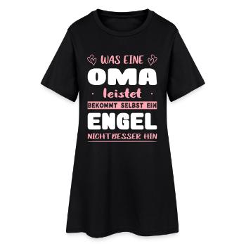 Beste Oma Engel Spruch Geschenk Geburtstag Enkel - Frauen T-Shirt-Kleid - Schwarz - Vorne
