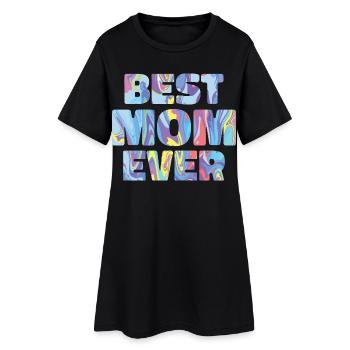 Meilleure maman du monde - Robe T-shirt Femme - noir - Devant