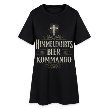 ASCENSION BEER COMMAND - Women’s T-Shirt Dress - black - Front