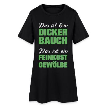 Humorvoller Spruch für Bierliebhaber - Frauen T-Shirt-Kleid - Schwarz - Vorne