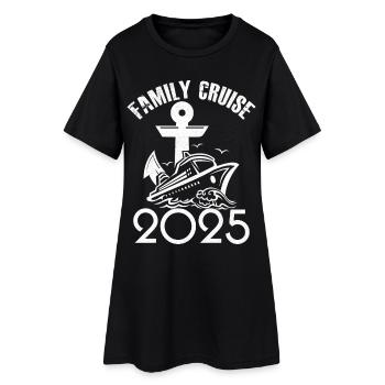 Croisière famille 2025 - Robe T-shirt Femme - noir - Devant