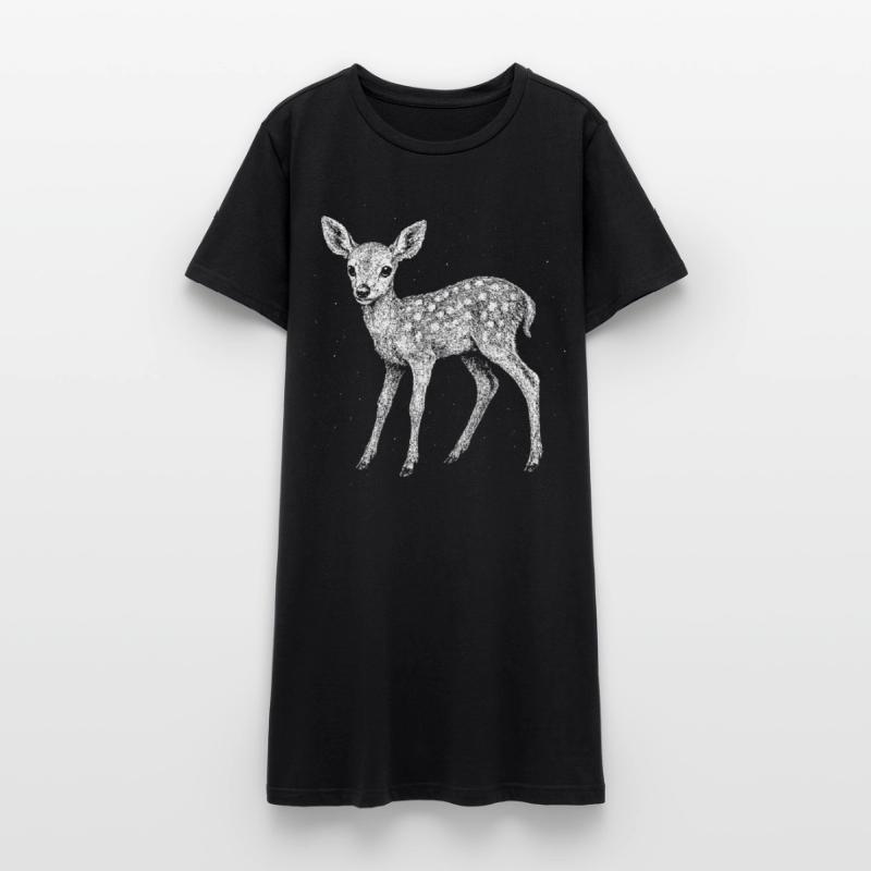 Rehkitz Frauen T-Shirt-Kleid