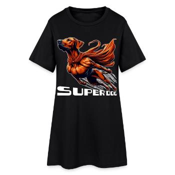 Super Hund Rhodesian Ridgeback RR Ridgie Geschenk - Frauen T-Shirt-Kleid - Schwarz - Vorne