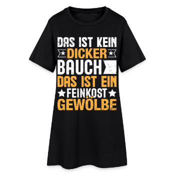 Ce n’est pas un gros ventre - Robe T-shirt Femme - noir - Devant