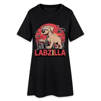 Labzilla – Le bon garçon dans les opérations des grandes villes - Robe T-shirt Femme - noir - Devant