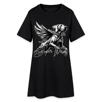 Super chien braque de Weimar Weimi Cape Cape cadeau - Robe T-shirt Femme - noir - Devant