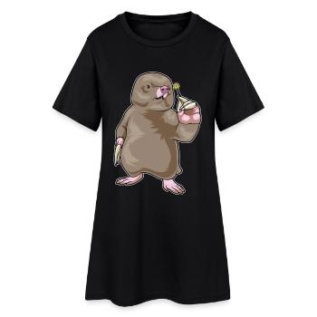 Fléchette Taupe Fléchette - Robe T-shirt Femme - noir - Devant