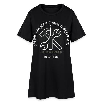 Je vais construire ça maintenant – les bricoleurs en action - Robe T-shirt Femme - noir - Devant