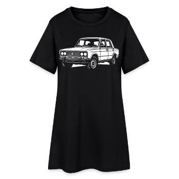 Des classiques de caractère - Robe T-shirt Femme - noir - Devant